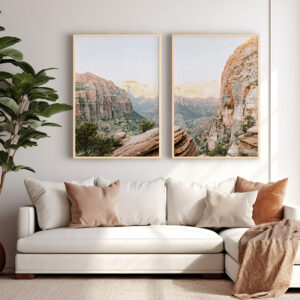 Wall art in frame Secrea Argos The Classic diptyque with digital print 33x1.5x48cm
