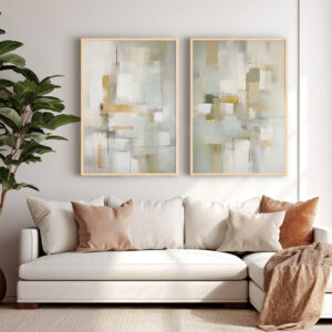 409 000160 Wall art in frame Menaz Argos The Classic diptyque with digital print 33x1.5x48cm