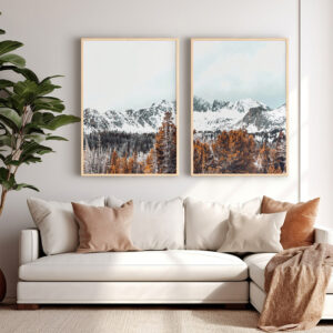 Wall art in frame Essen Argos The Classic diptyque with digital print 33x1.5x48cm