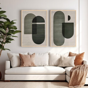 Wall art in frame Edramy Argos The Classic diptyque with digital print 33x1.5x48cm
