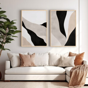 409 000169 Wall art in frame Manua Argos The Classic diptyque with digital print 33x1.5x48cm