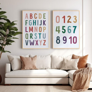 Wall art in frame Yuema Argos The Classic diptyque with digital print 33x1.5x48cm