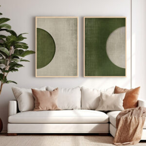 Wall art in frame Bamban Argos The Classic diptyque with digital print 33x1.5x48cm