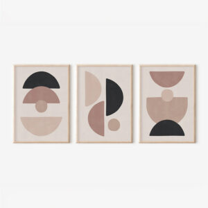 Wall art in frame Veyra Argos The Classic triptyque with digital print 33x1.5x48cm