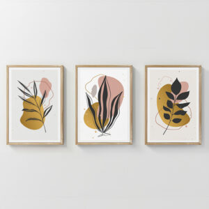 Wall art in frame Kereby Argos The Classic triptyque with digital print 33x1.5x48cm