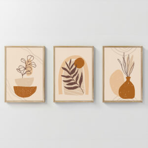Wall art in frame Zephy Argos The Classic triptyque with digital print 33x1.5x48cm