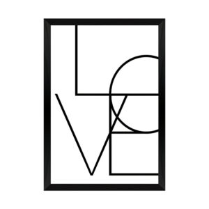 Wall art in frame Amora Argos The Classic  with digital print 33x1.5x48cm