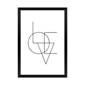 Wall art in frame Felora Argos The Classic with digital print 33x1.5x48cm