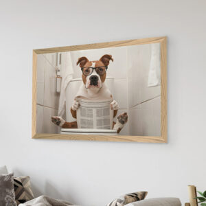 Wall art in frame Fido Argos The Classic with digital print 48x1.5x33cm