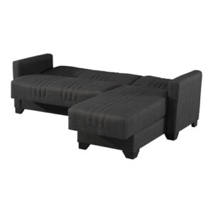 418 000002 2 Corner sofa bed reversible Stashio Argos The Classic anthracite fabric 202x143x84cm
