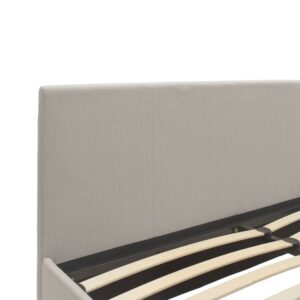 006 000029 3 Double bed Norse Argos The Classic with storage in ivory fabric 160x200cm