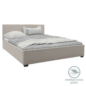 Double bed Norse Argos The Classic with storage in ivory fabric 160x200cm