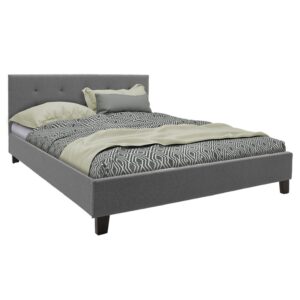 Double bed Mago Argos The Classic in dark grey fabric 160x200cm