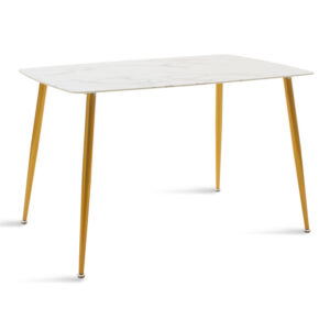 029 000086 Dining table Paris Argos The Classic glass 8mm marble pattern-golden 120x80x75cm