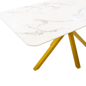 029 000089 3 Dinner table Paris Argos The Classic glass 8mm marble pattern-golden 160x80x75cm