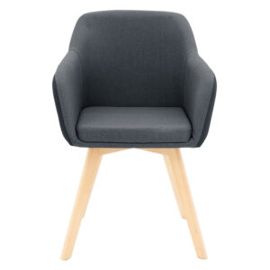 029 000144 3 Safira armchair Argos The Classic PU fabric black-natural 57x58x84cm