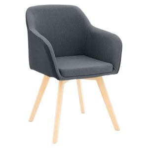029 000144 Safira armchair Argos The Classic PU fabric black-natural 57x58x84cm