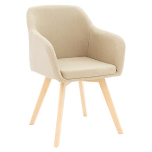 Safira armchair Argos The Classic PU fabric beige-natural 57x58x84cm
