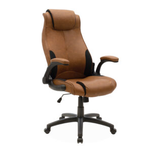 033 000013 Manager office chair Bear Argos The Classic with pu brown tabac antique-black colour