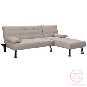 Reversible corner sofa-bed Brisk Argos The Classic brown-grey fabric 200x146x75cm