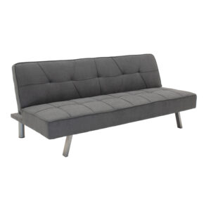 3 seater Sofa-bed Travis Argos The Classic with fabric in dark grey color 175x83x74cm