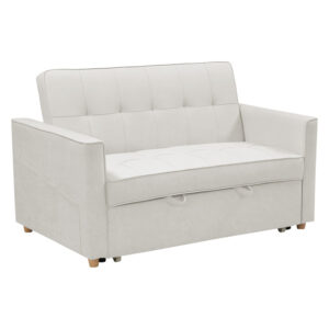 2 seater sofa-bed Commit Argos The Classic fabric in beige-grey color 142x93x90 cm