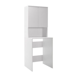 Laundry cabinet Ryda Argos The Classic melamine white 68x60x182cm