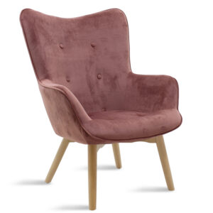 046 000006 Armchair Kido Argos The Classic velvet rotten apple color