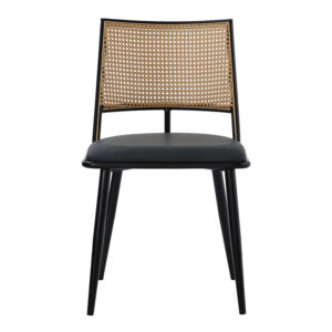 058 000065 3 Giulia chair Argos The Classic pe rattan beige-pu black grey-metal black 49x52x80cm