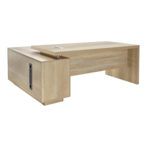 Reversible professional Amazon work desk by Argos The Classic in natural shade, 200x170x75 cm.