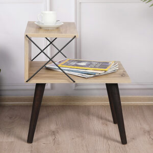 071 001532 2 Side table-bedside table Gather Argos The Classic sonoma-walnut 50x40x55cm