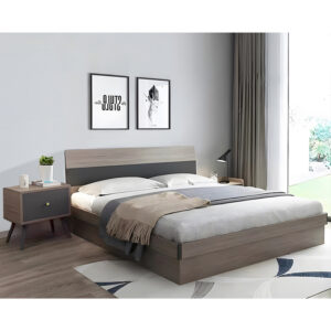 072 000094 1 Double storage bed Daizy Argos The Classic light walnut-grey 150x200cm