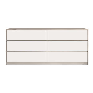 072 000099 Kuanger Argos The Classic chest of drawers in white-natural shade 120x40x70cm