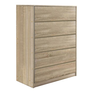 Kuanger Argos The Classic mdf chest of drawers in natural shade 80x40x109cm
