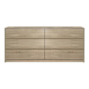 Kuanger Argos The Classic mdf chest of drawers in natural shade 120x40x70cm