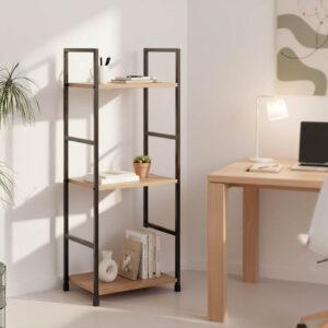 Bookcase-rack Bitok Argos The Classic oak-black steel 29x23.5x80cm