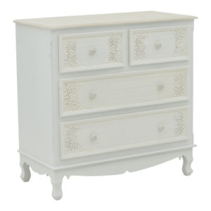 Pazlen Argos The Classic chest of drawers antique white color mdf 80x40x80cm