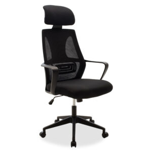 Manager office chair Dolphin Argos The Classic with fabric mesh in black colour