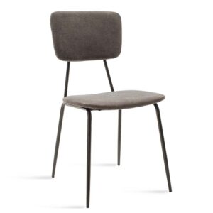 Chair Tania Argos The Classic dark grey antique fabric-black leg