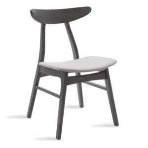 Chair Orlean Argos The Classic grey fabric-anthracite rubberwood leg