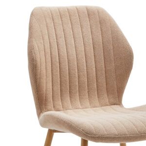 101 000086 1 Chair Fersity Argos The Classic beige fabric-natural metal leg 48x56.5x85.5xm