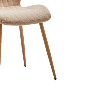 101 000086 3 Chair Fersity Argos The Classic beige fabric-natural metal leg 48x56.5x85.5xm