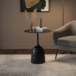 101 000099 Coffee table Kousien Argos The Classic black sintered stone D50x60cm