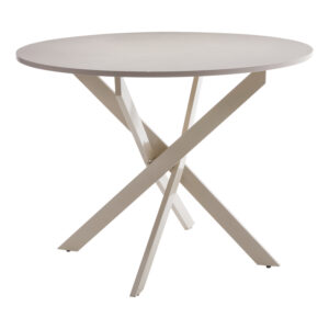 Table Dammero Argos The Classic cream mdf - cream metal leg D100x75cm