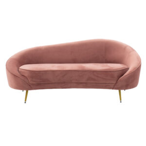 110 000043 2 3 seater sofa Amora Argos The Classic in rotten apple velvet - golden metal 180x81x77cm