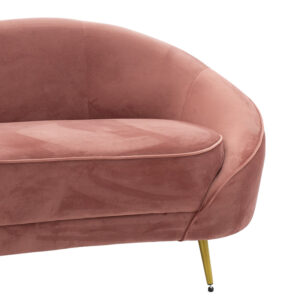 110 000043 3 3 seater sofa Amora Argos The Classic in rotten apple velvet - golden metal 180x81x77cm