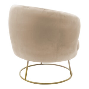 110 000052 1 Armchair Rony Argos The Classic velvet beige 78x75x82cm