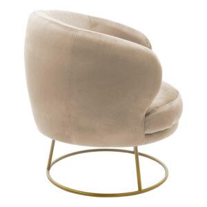 110 000052 2 Armchair Rony Argos The Classic velvet beige 78x75x82cm