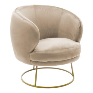 110 000052 Armchair Rony Argos The Classic velvet beige 78x75x82cm