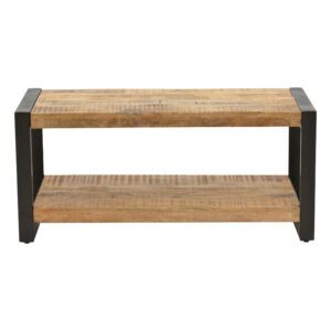 113 000032 2 Coffee table Miles Argos The Classic solid mango wood nautral-black 100x45x45.5cm